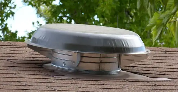 attic fan installation services with low-profile roof ventilation unit in Bellevue, NE