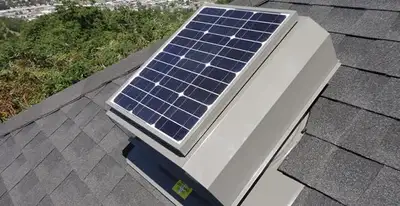 attic fan installation services with energy-efficient roof-mounted ventilation system in Bellevue, NE