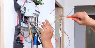 electrician services performing residential electrical panel wiring in Bellevue, NE