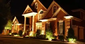 electrician services providing professional exterior electrical lighting in Bellevue, NE