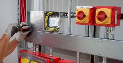 fire alarm installation service with certified electricians wiring fire alarm control equipment in Bellevue, NE
