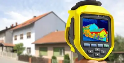 home energy audit service performing exterior thermal inspection to identify energy loss in Bellevue, NE