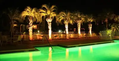 landscape lighting installation services illuminating outdoor recreational areas in Bellevue, NE