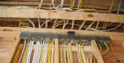 new construction wiring services with organized electrical rough-in performed by licensed electricians in Bellevue, NE