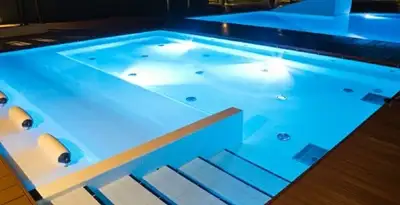 pool light installation and repair services providing modern illuminated pool lighting in Bellevue, NE