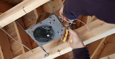 Professional recessed lighting installation with electrical wiring by licensed electricians in Bellevue, NE